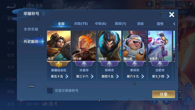 WZLX4259125王者荣耀账号详情图13