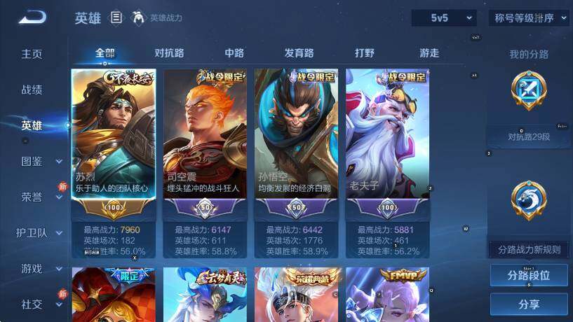 WZLX4259125王者荣耀账号详情图14