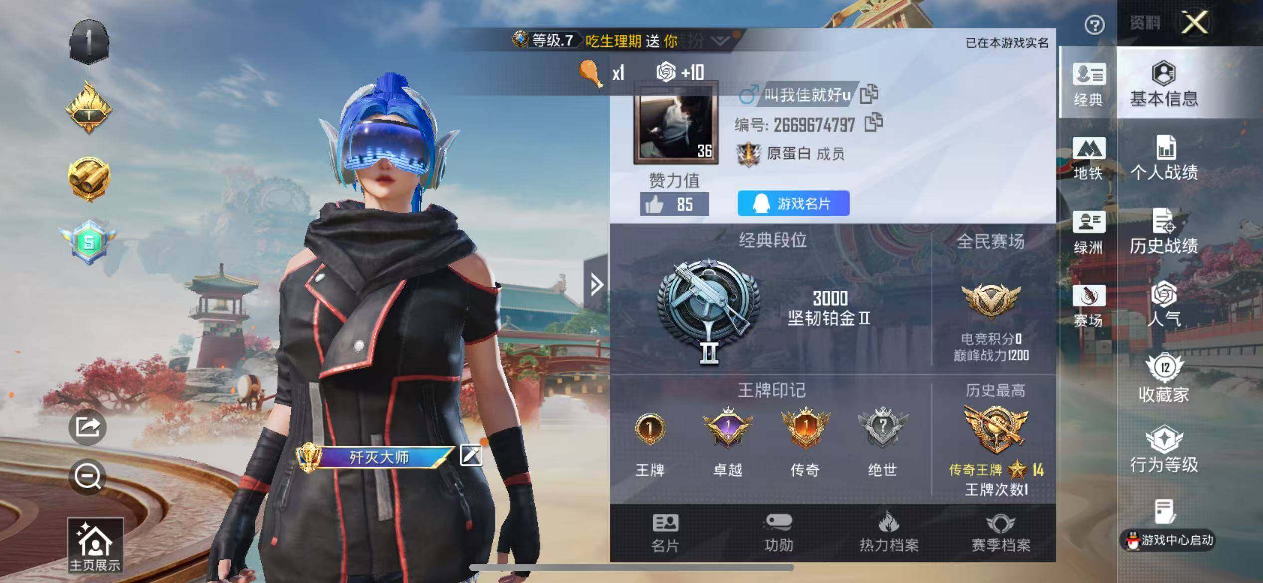 HPLX4143240和平精英账号详情图2