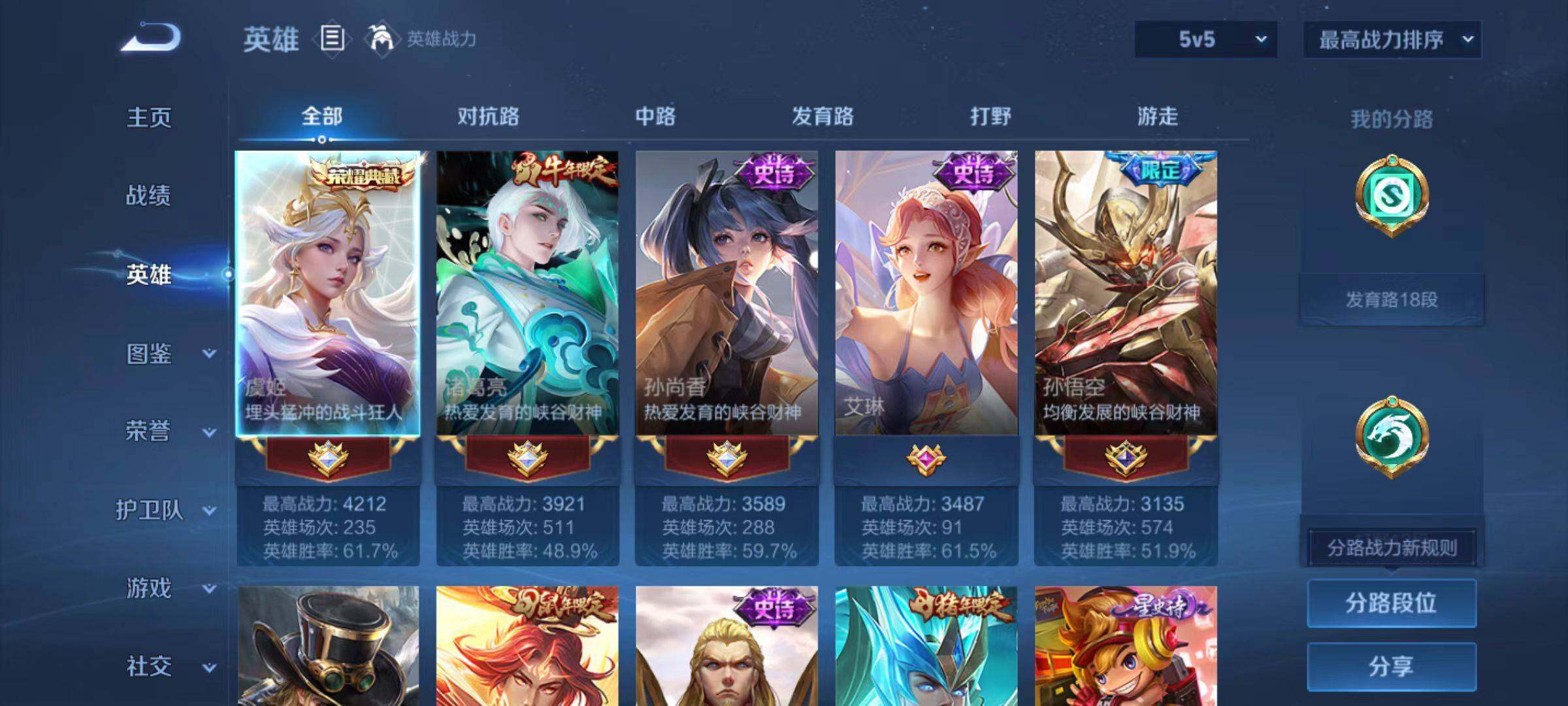 WZLX4259408王者荣耀账号详情图3