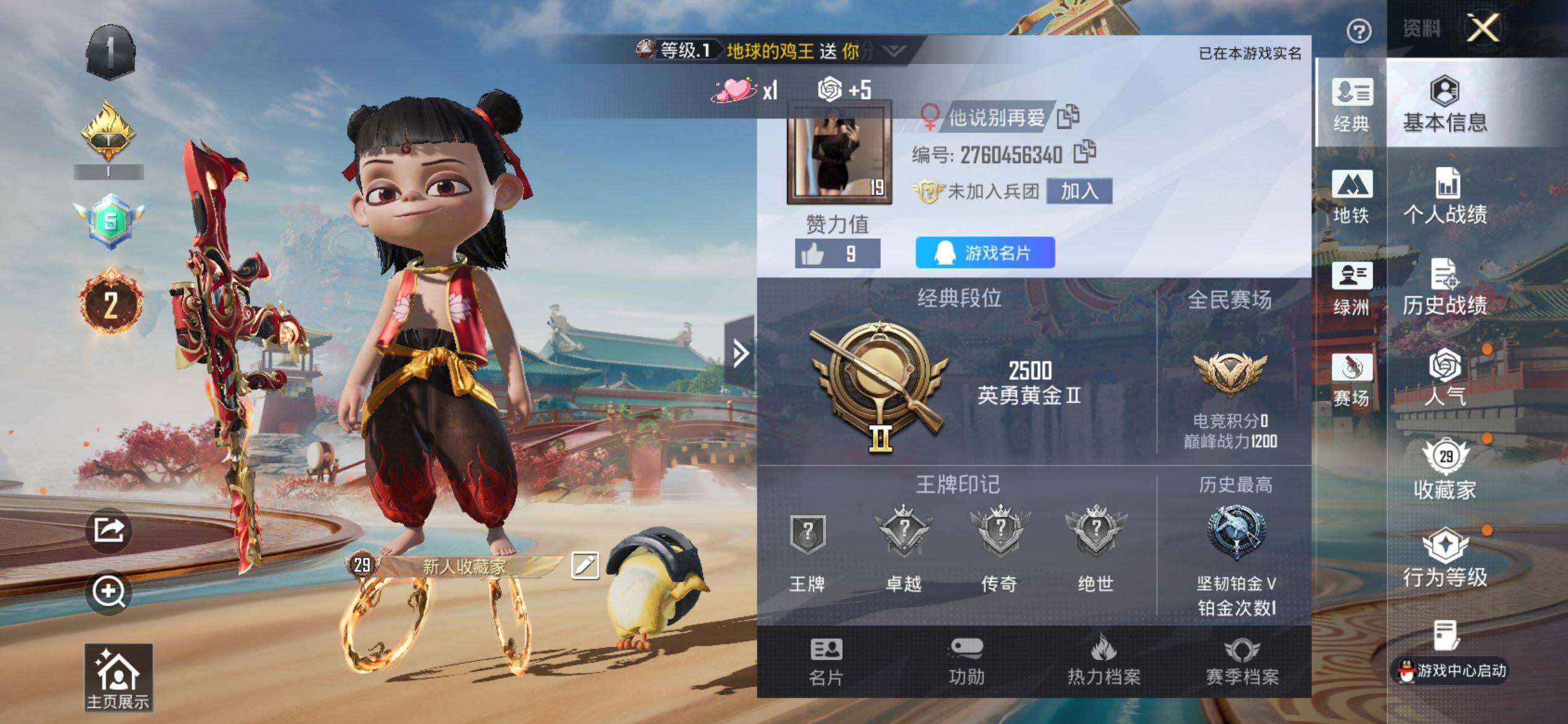 HPQM4143610和平精英账号详情图3