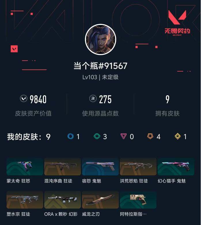 WWQXL424234无畏契约账号详情图3 WWQXL424234无畏契约账号详情图3