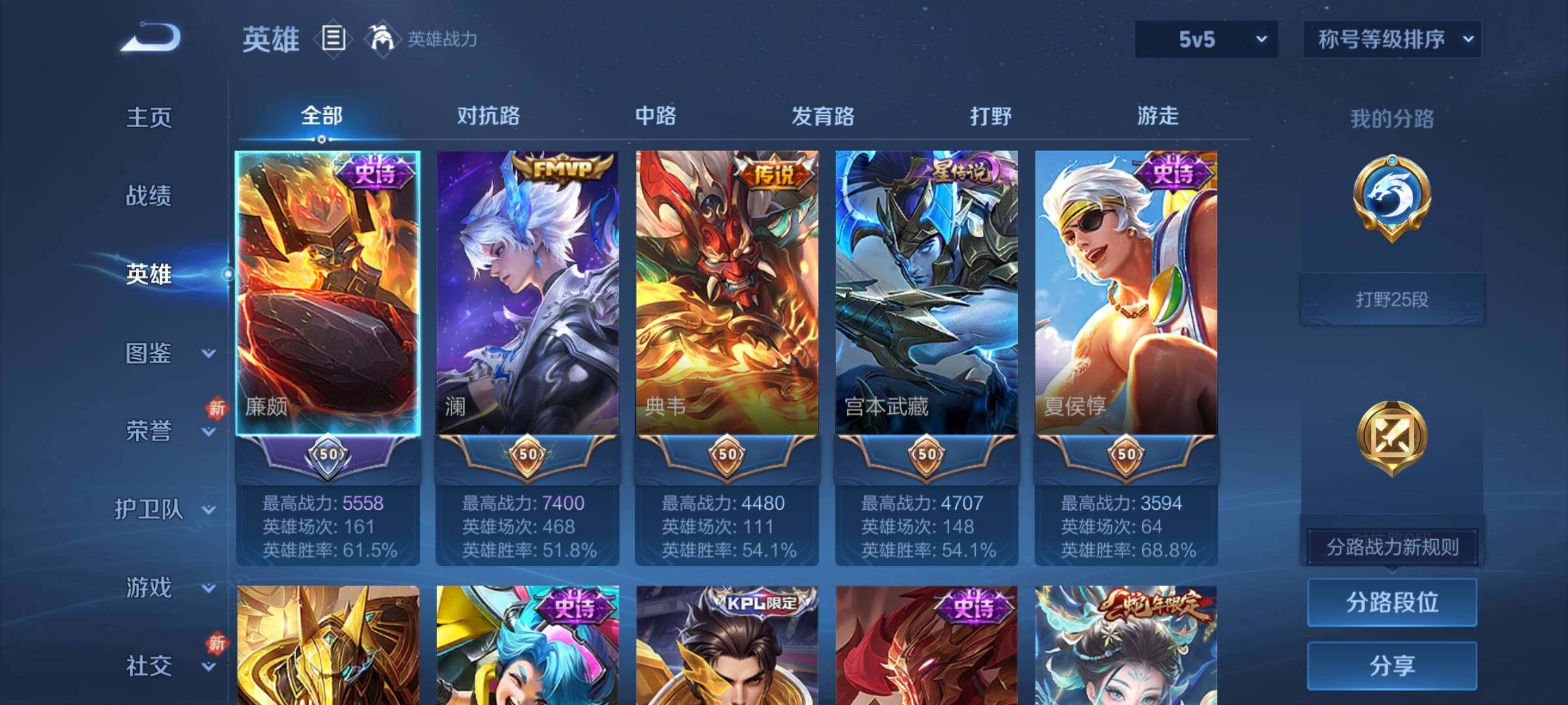 WZLX4260005王者荣耀账号详情图3