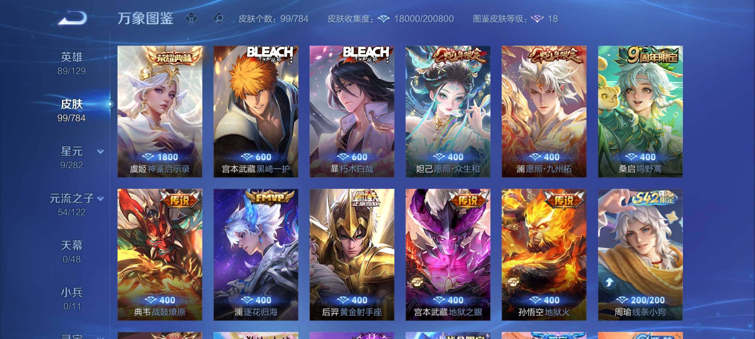 WZLX4260005王者荣耀账号详情图6