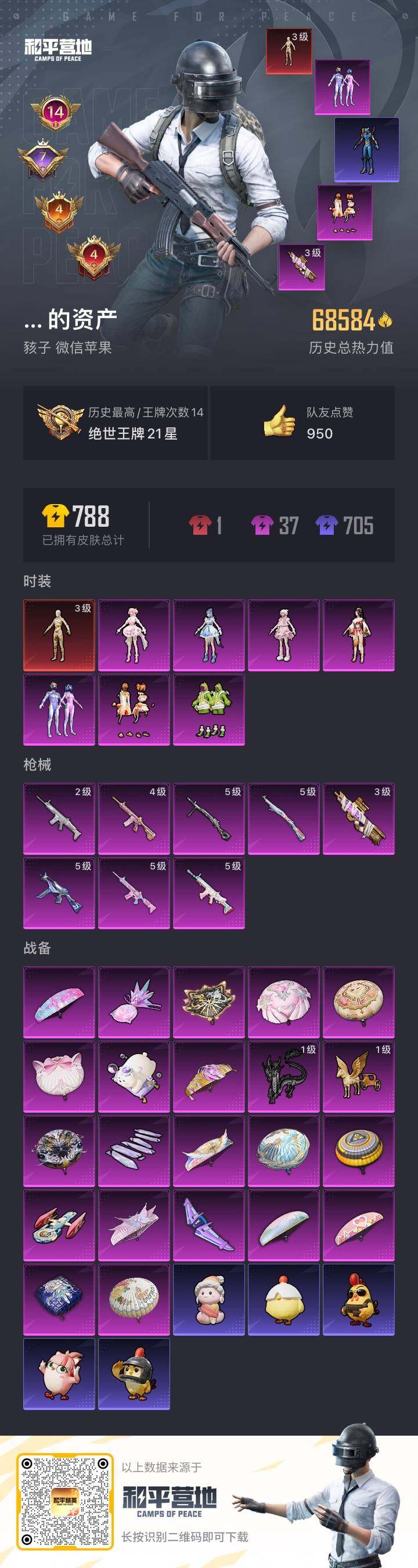 HPQM4143746和平精英账号详情图4