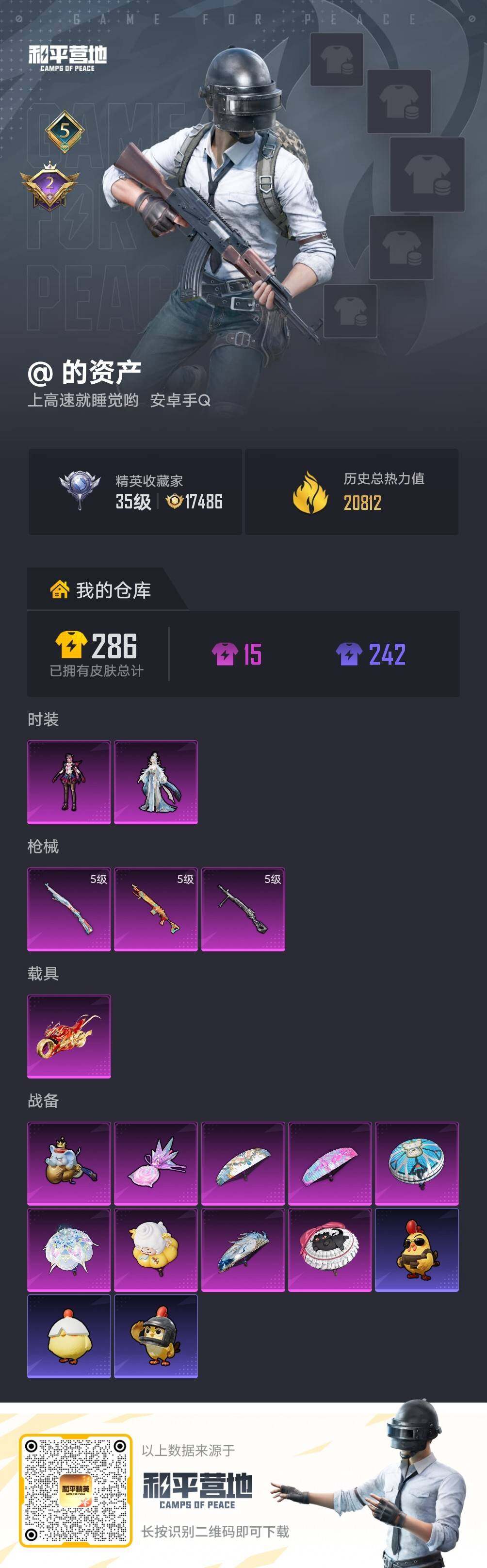 HPLE4147918和平精英账号详情图3