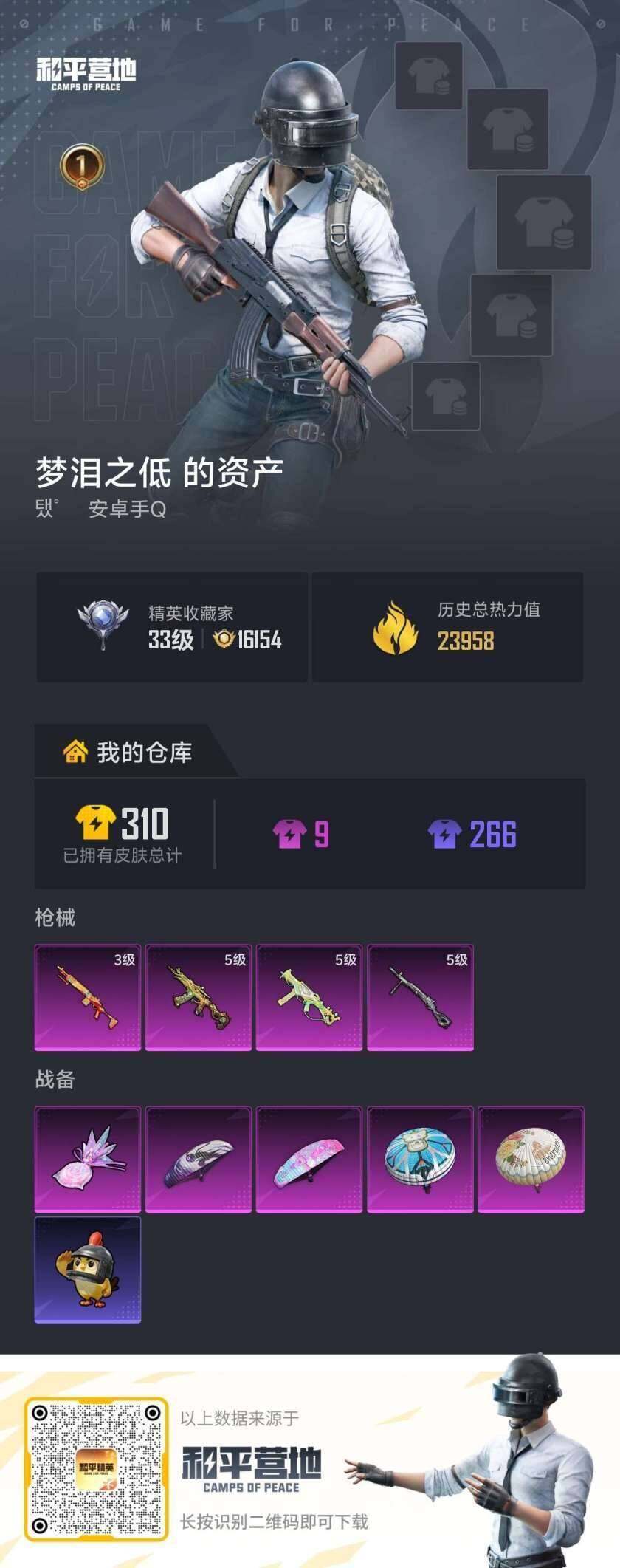 HPLX4145576和平精英账号详情图5 HPLX4145576和平精英账号详情图5