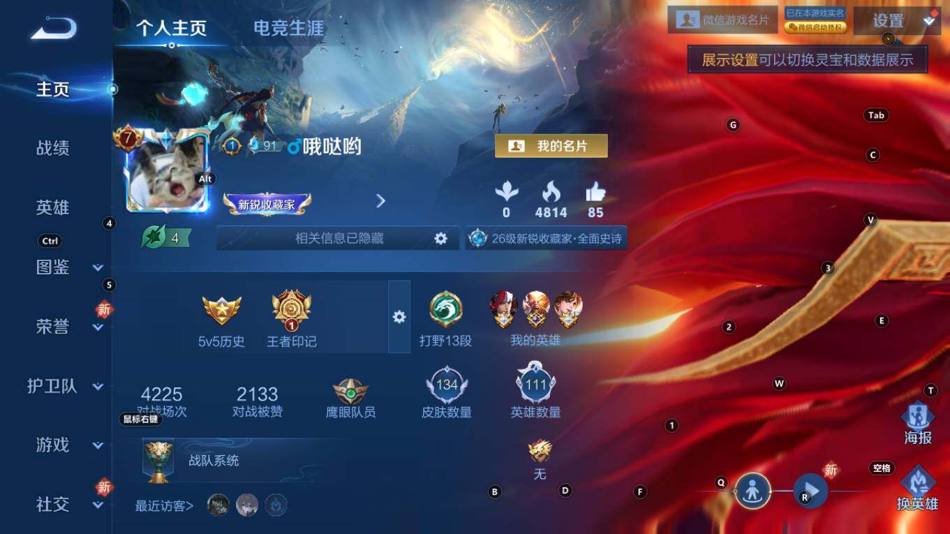 WZQM4270864王者荣耀账号详情图7