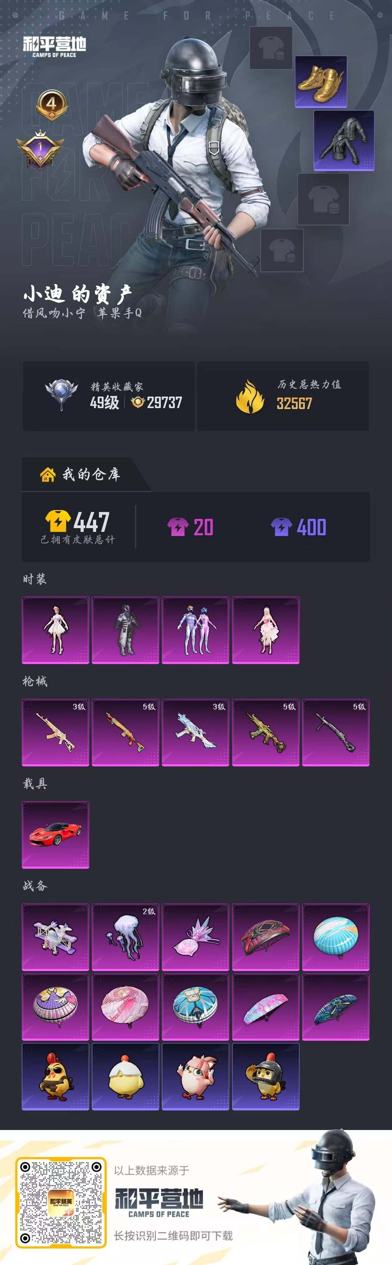 HPQM4176111和平精英账号详情图5