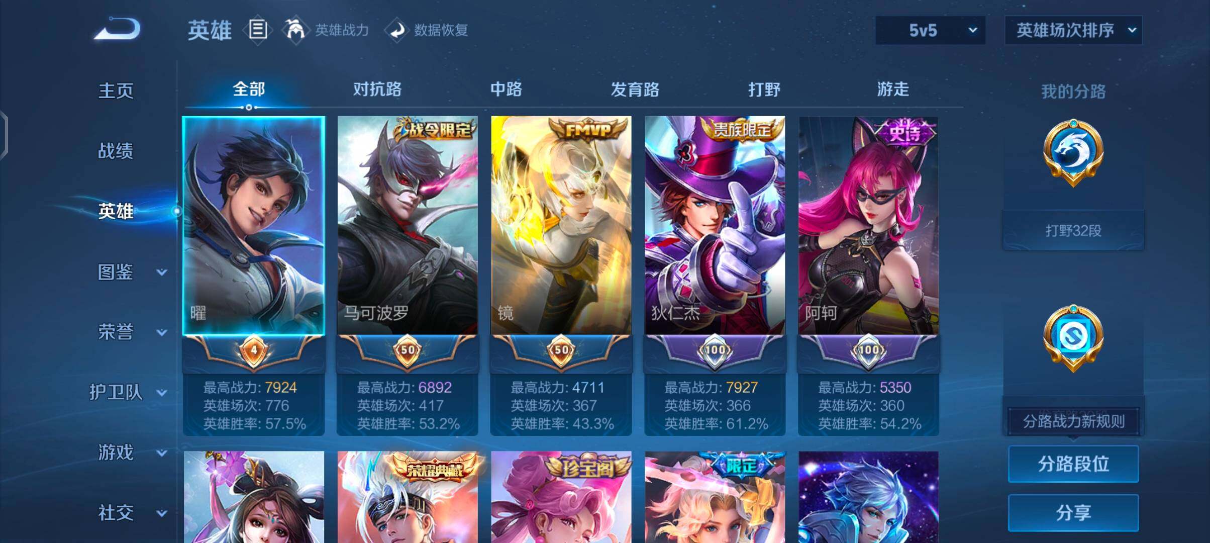 WZJZ4270093王者荣耀账号详情图8