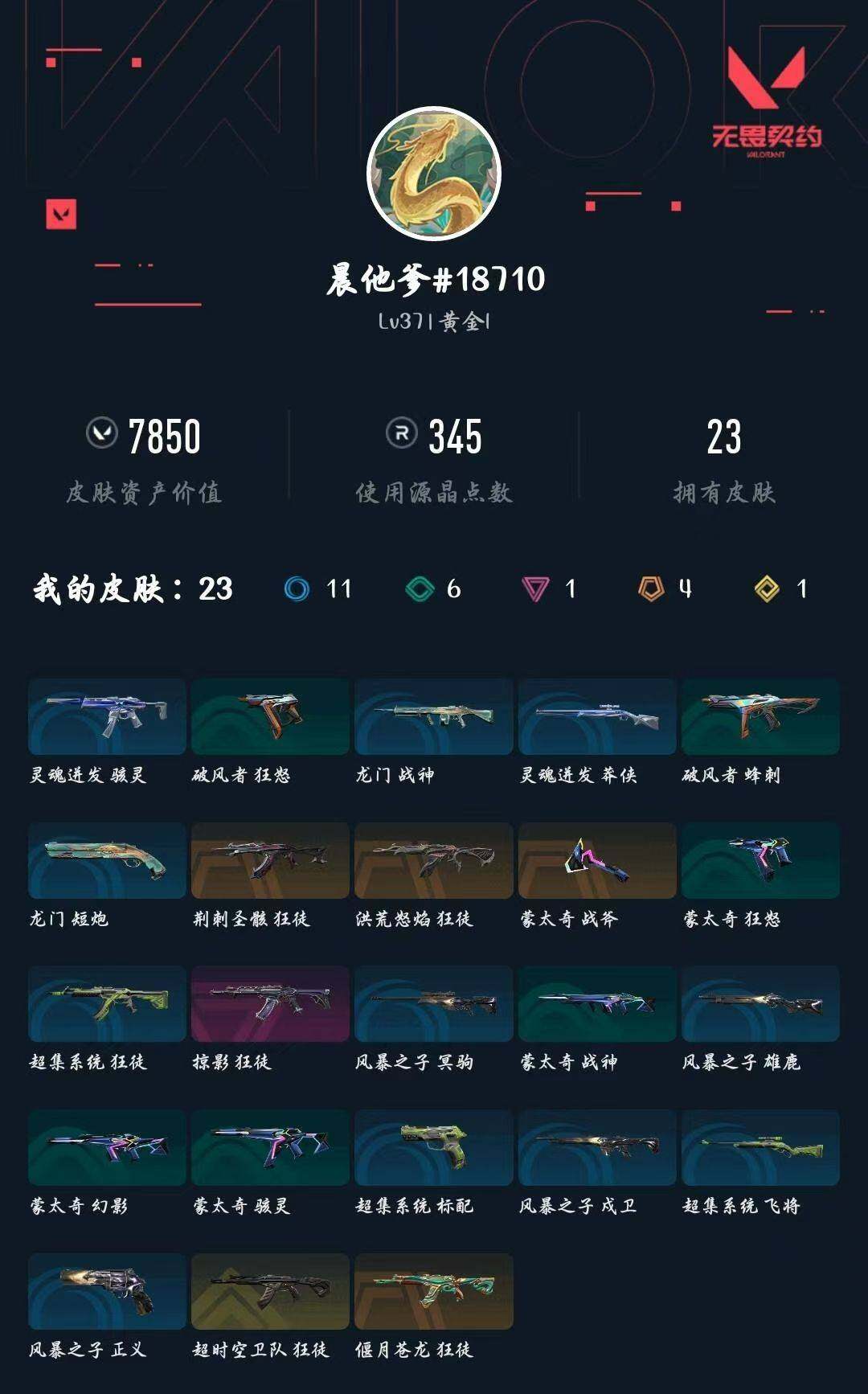 WWQXL426763无畏契约账号详情图3