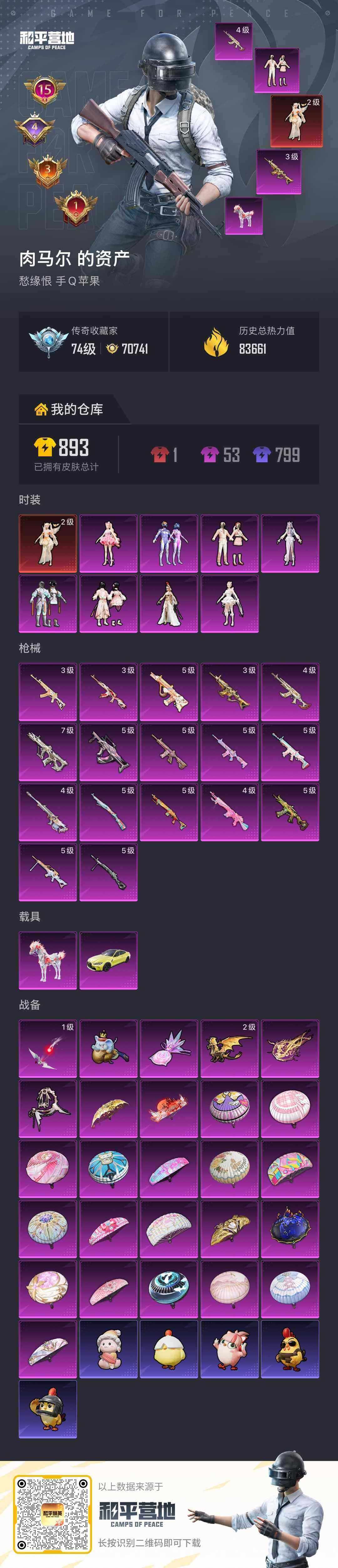 HPQM4147953和平精英账号详情图7 HPQM4147953和平精英账号详情图7