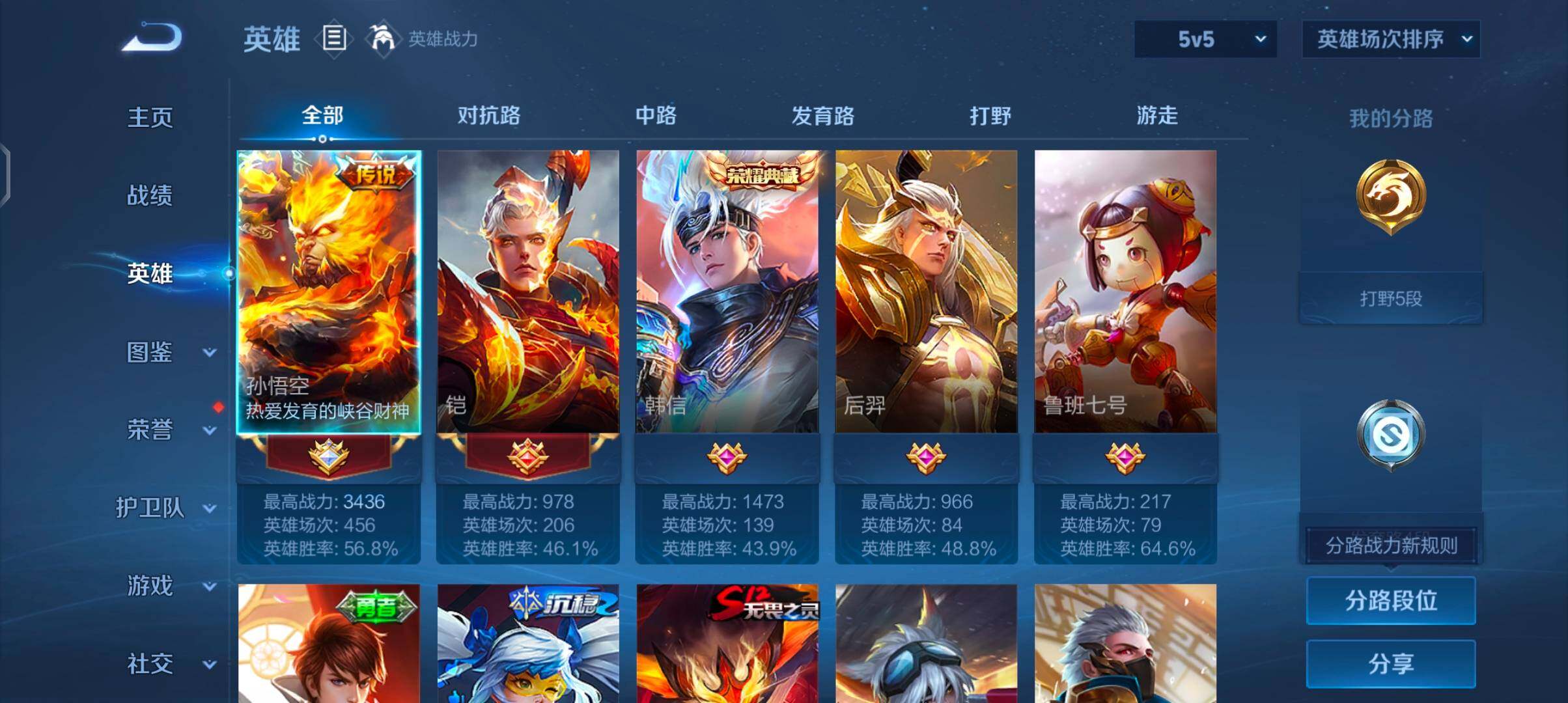 WZJZ4270107王者荣耀账号详情图6