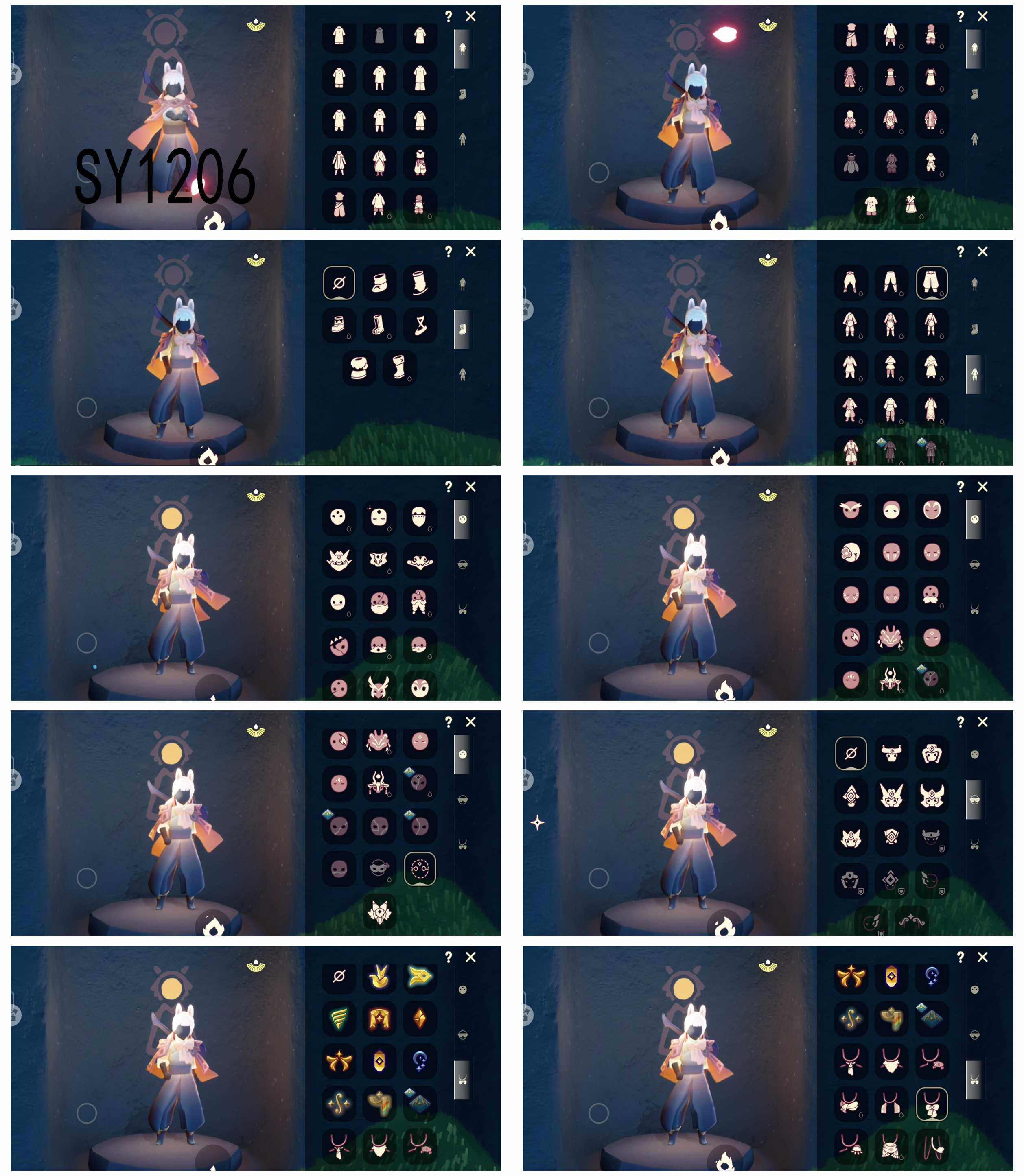 光遇账号华为渠道服7季12翼武士裤虚荣正太头欧若拉彩虹耳饰蝙蝠斗音韵吉他
【毕业物品】多羽发饰，潜水面具，单边小辫，维京斗篷，帝企鹅发，黄眉企鹅面具，燕尾斗篷，双翼遥鲲斗，冥龙斗篷，留辫蘑菇头，高领舞服，透明蝶翼斗，