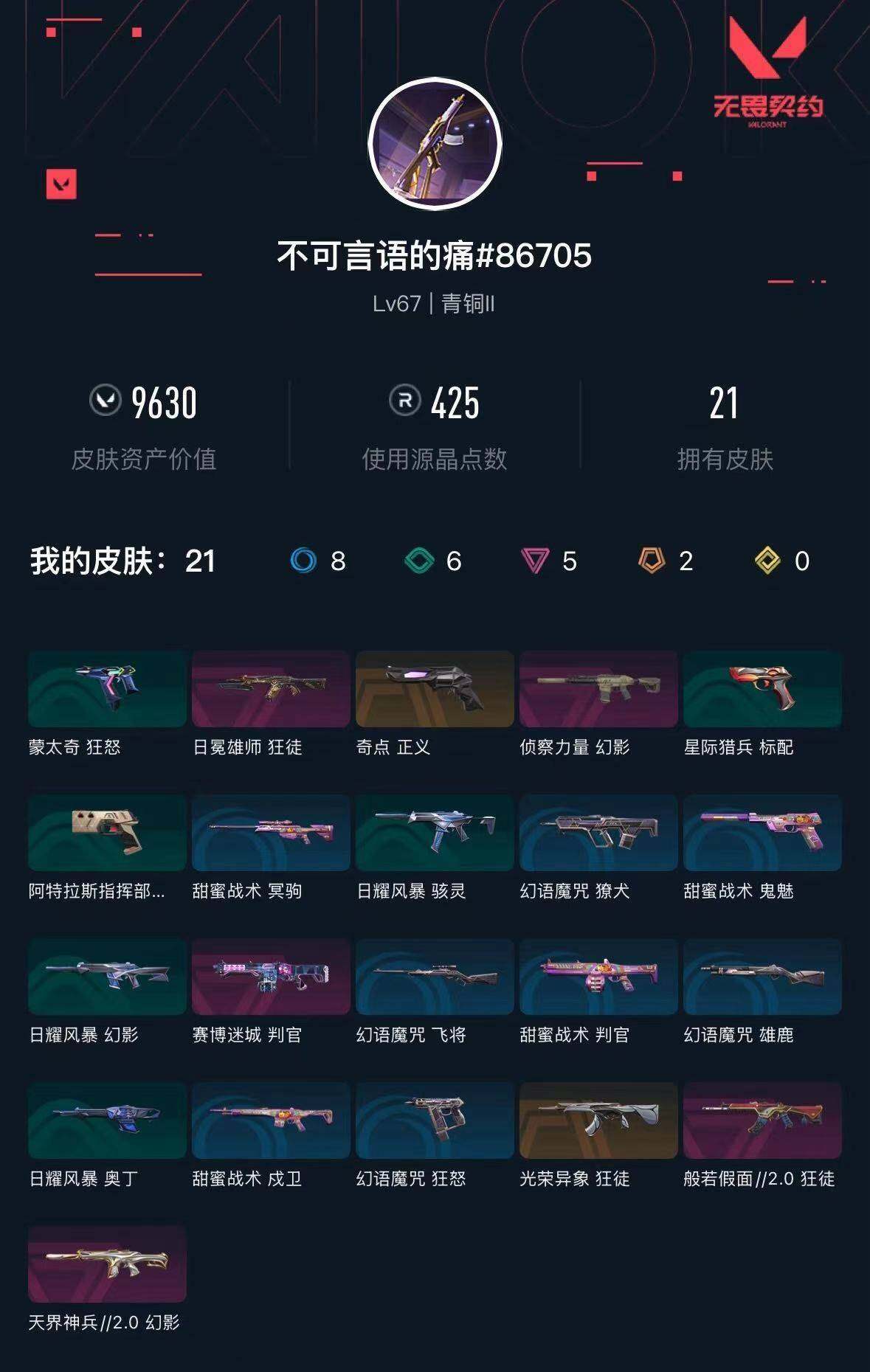 WWQXL424794无畏契约账号详情图3 WWQXL424794无畏契约账号详情图3