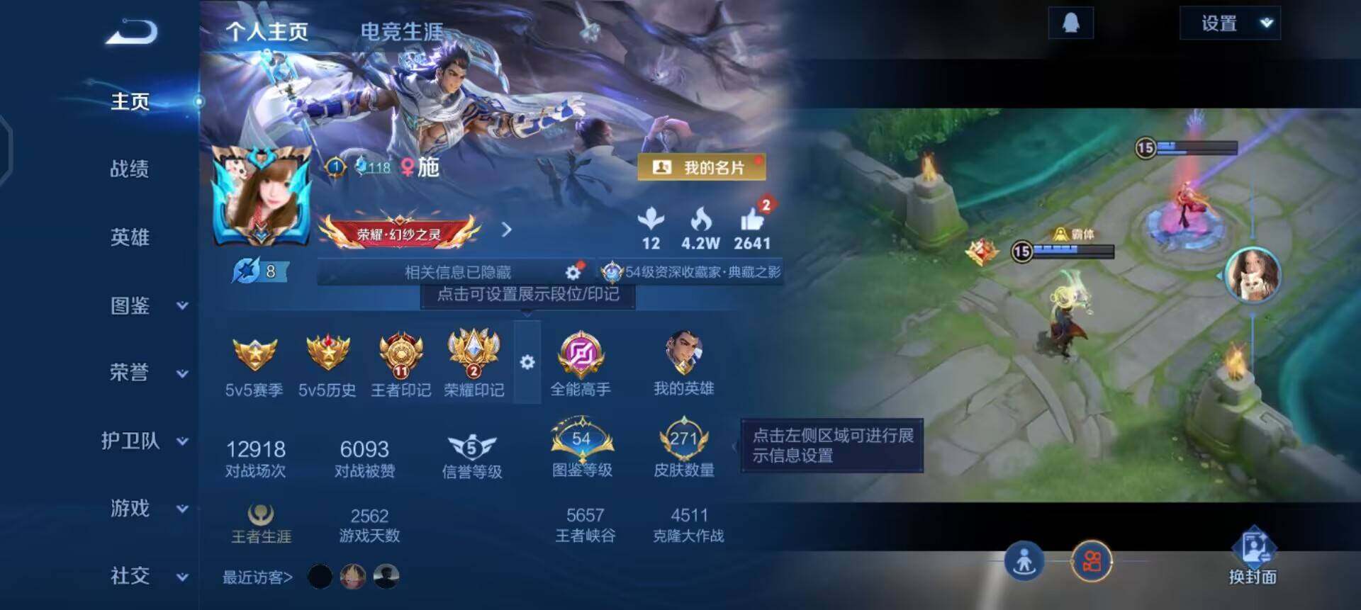 WZQM4269822王者荣耀账号详情图3 WZQM4269822王者荣耀账号详情图3