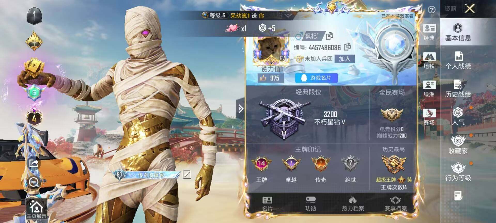 HPQM4165917和平精英账号详情图7 HPQM4165917和平精英账号详情图7