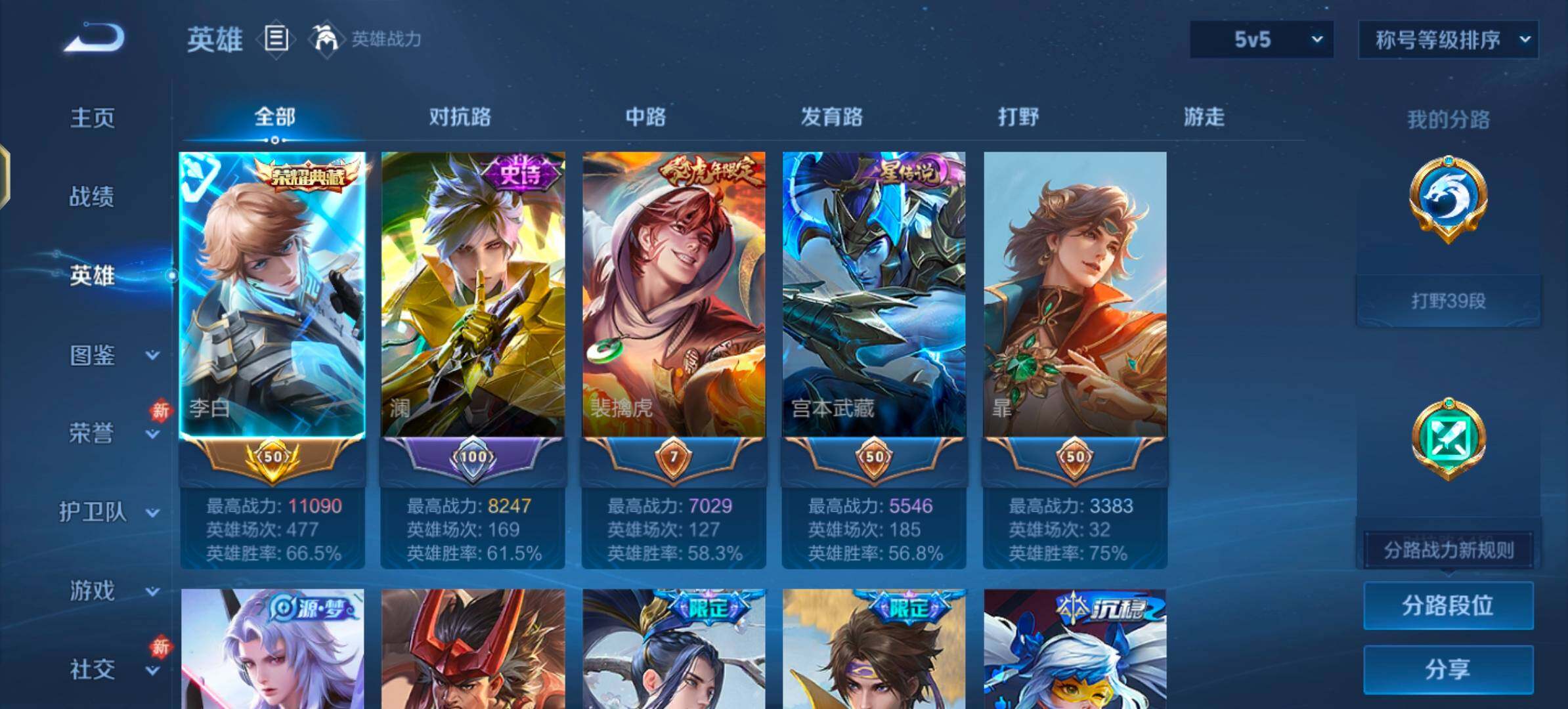 WZLX4270517王者荣耀账号详情图3