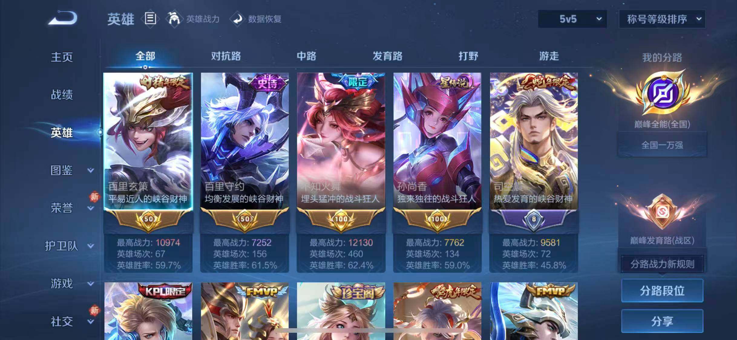 WZLX4271307王者荣耀账号详情图3