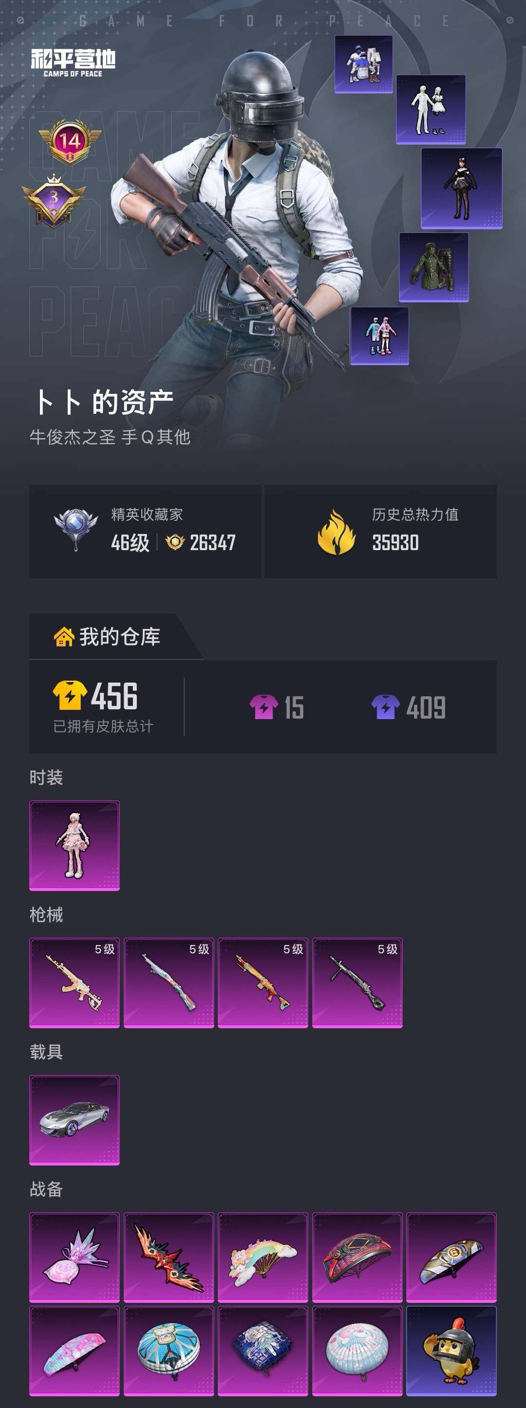 HPQM4149831和平精英账号详情图5