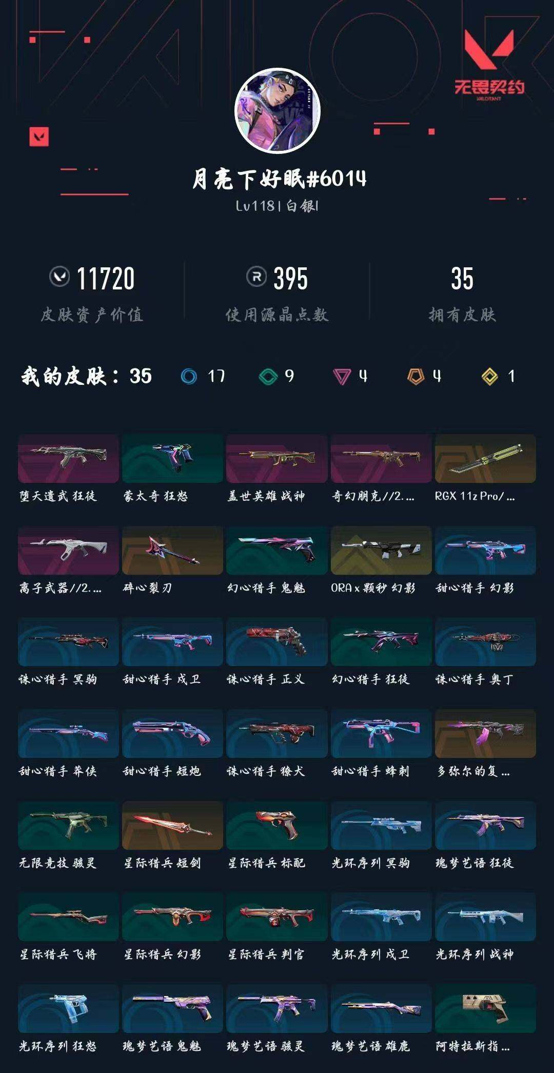 WWQXL425412无畏契约账号详情图3 WWQXL425412无畏契约账号详情图3