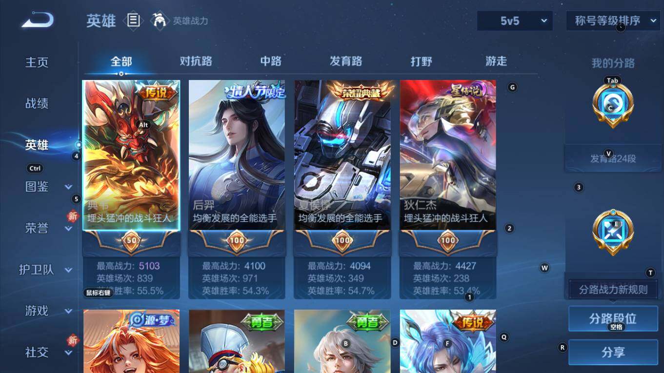 WZQM4270803王者荣耀账号详情图5