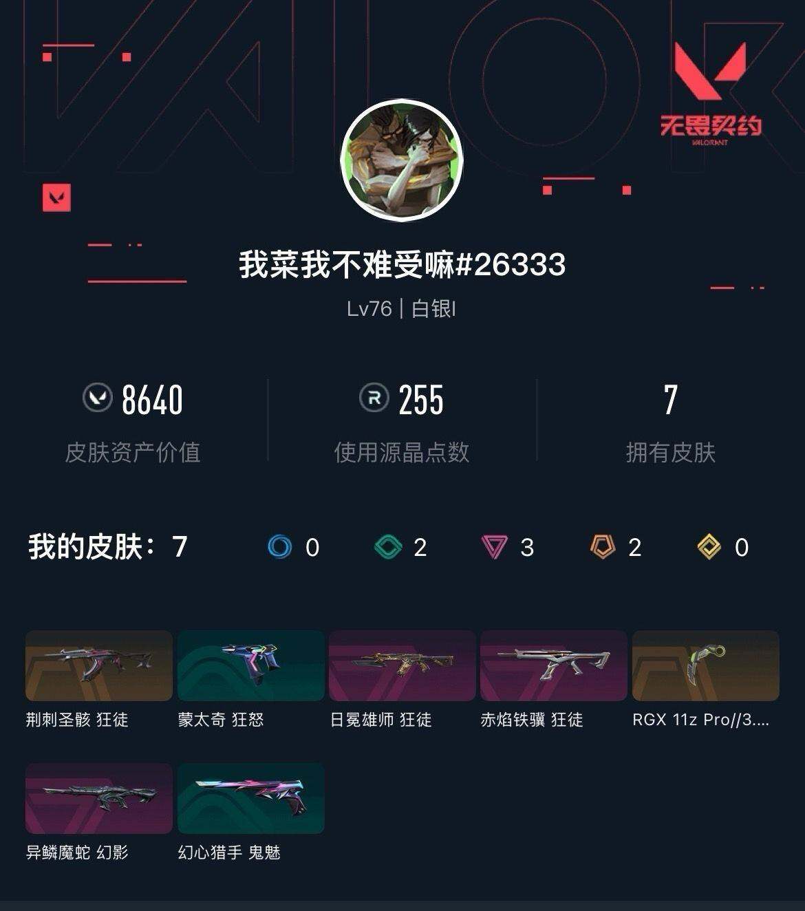 WWQXL425423无畏契约账号详情图3 WWQXL425423无畏契约账号详情图3