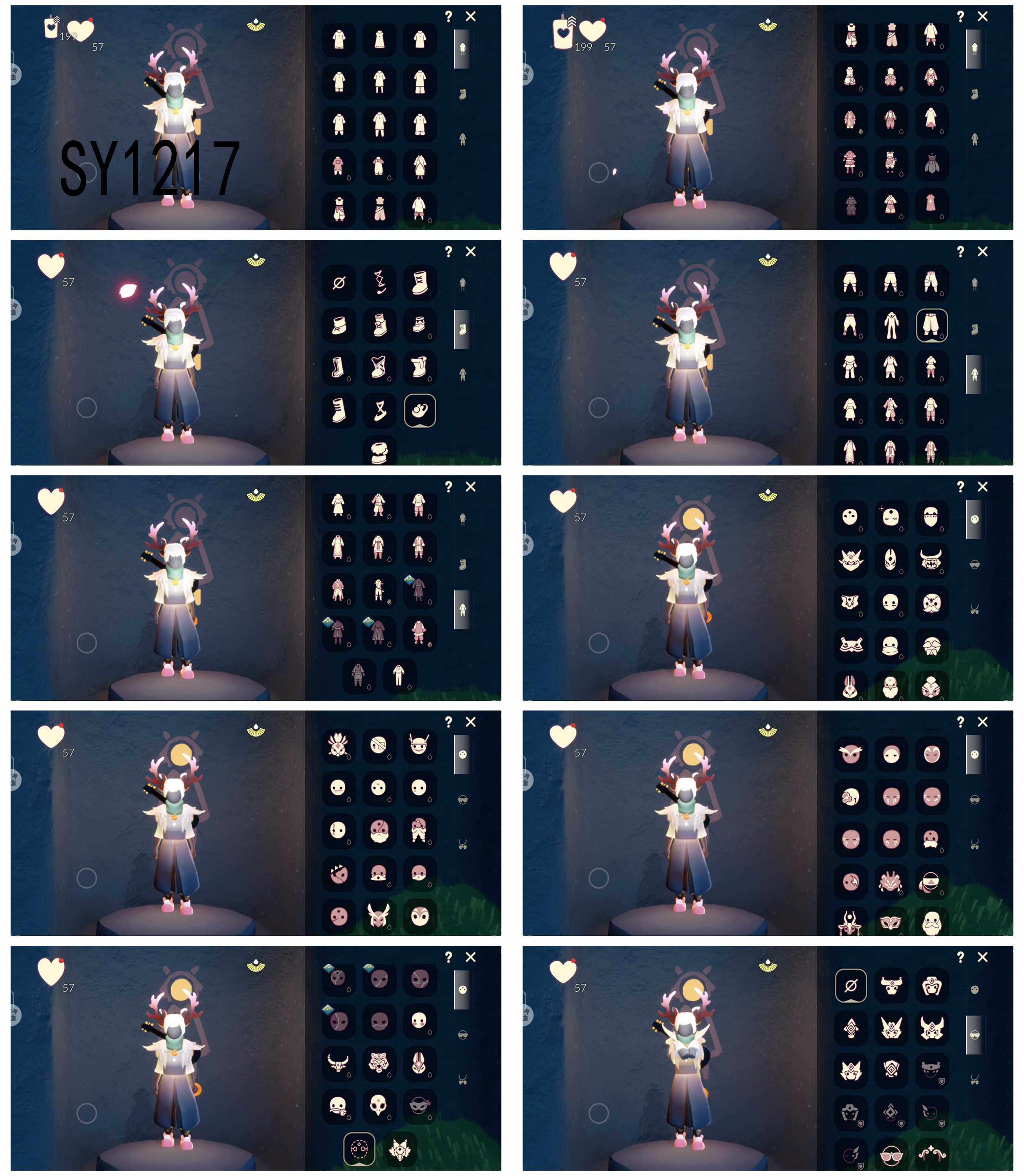 光遇账号华为渠道服9季11翼蝙蝠斗青鸟面饰武士裤正太头梦想季潜海季表演季满月耳坠巫师帽
【毕业图】晨岛，云野，雨林，霞谷，暮土，禁阁 【毕业季】梦想季，潜海季，表演季，破晓季，欧若拉，追忆季，夜行季，彩染季，迁徙季 