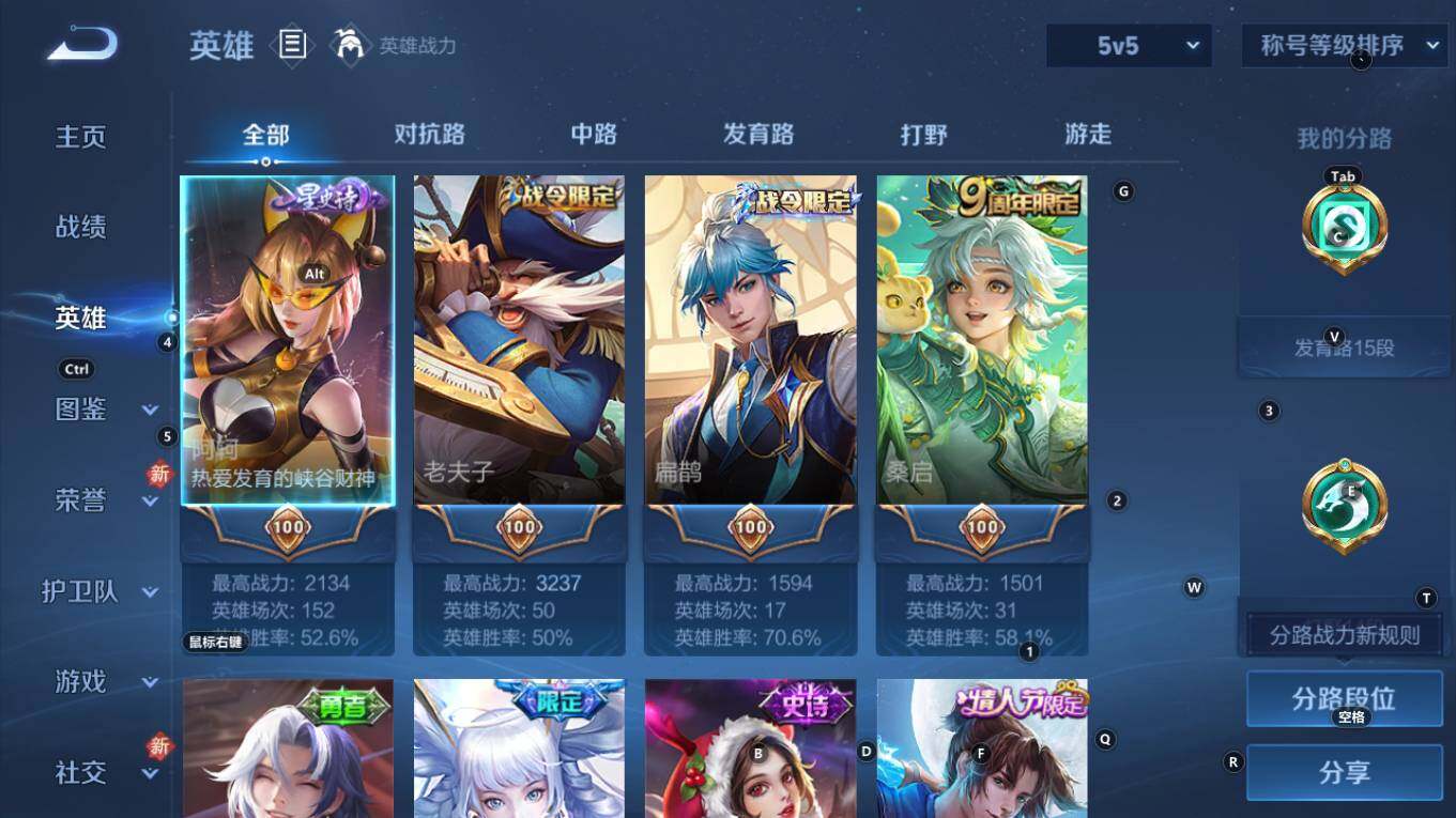 WZQM4270788王者荣耀账号详情图5