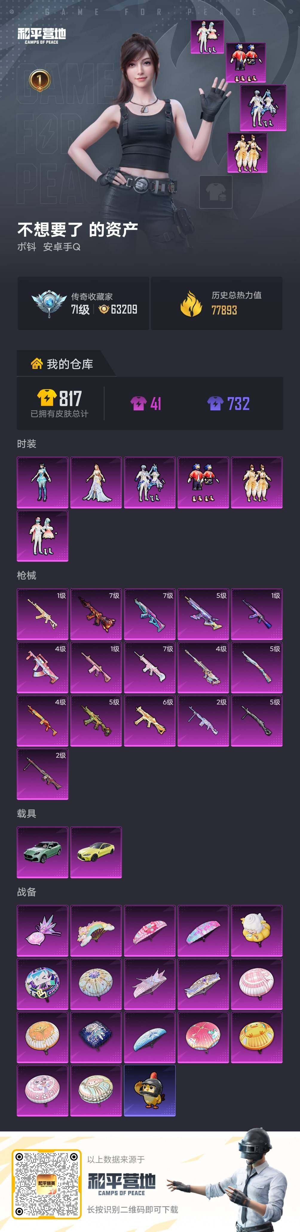 HPLE4155009和平精英账号详情图6