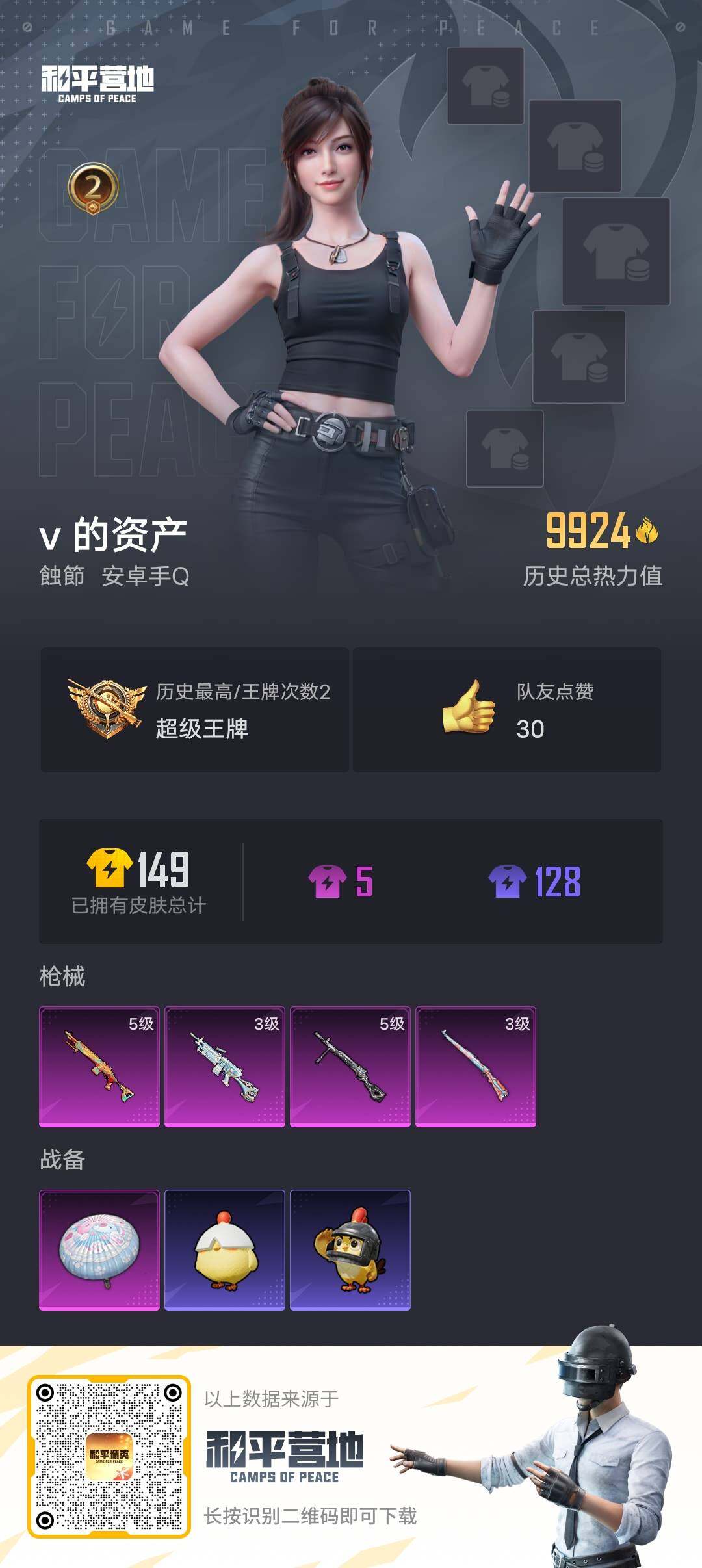 HPJZ4151767和平精英账号详情图3