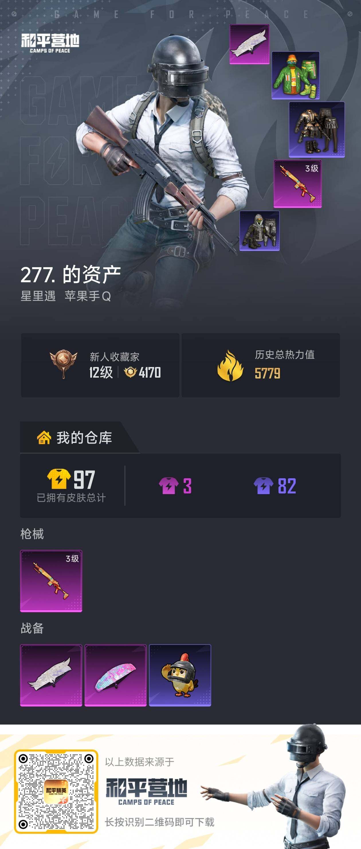 HPLE4151819和平精英账号详情图3