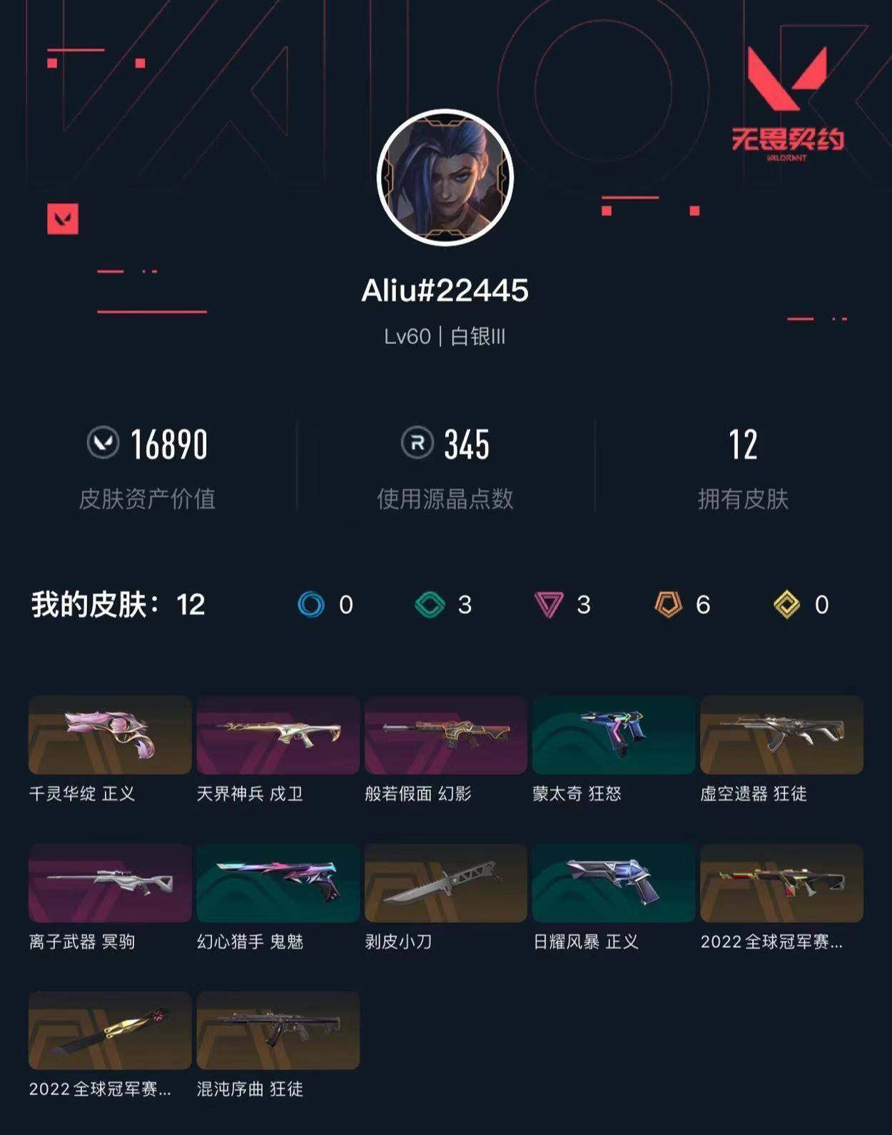 WWQXL425663无畏契约账号详情图3