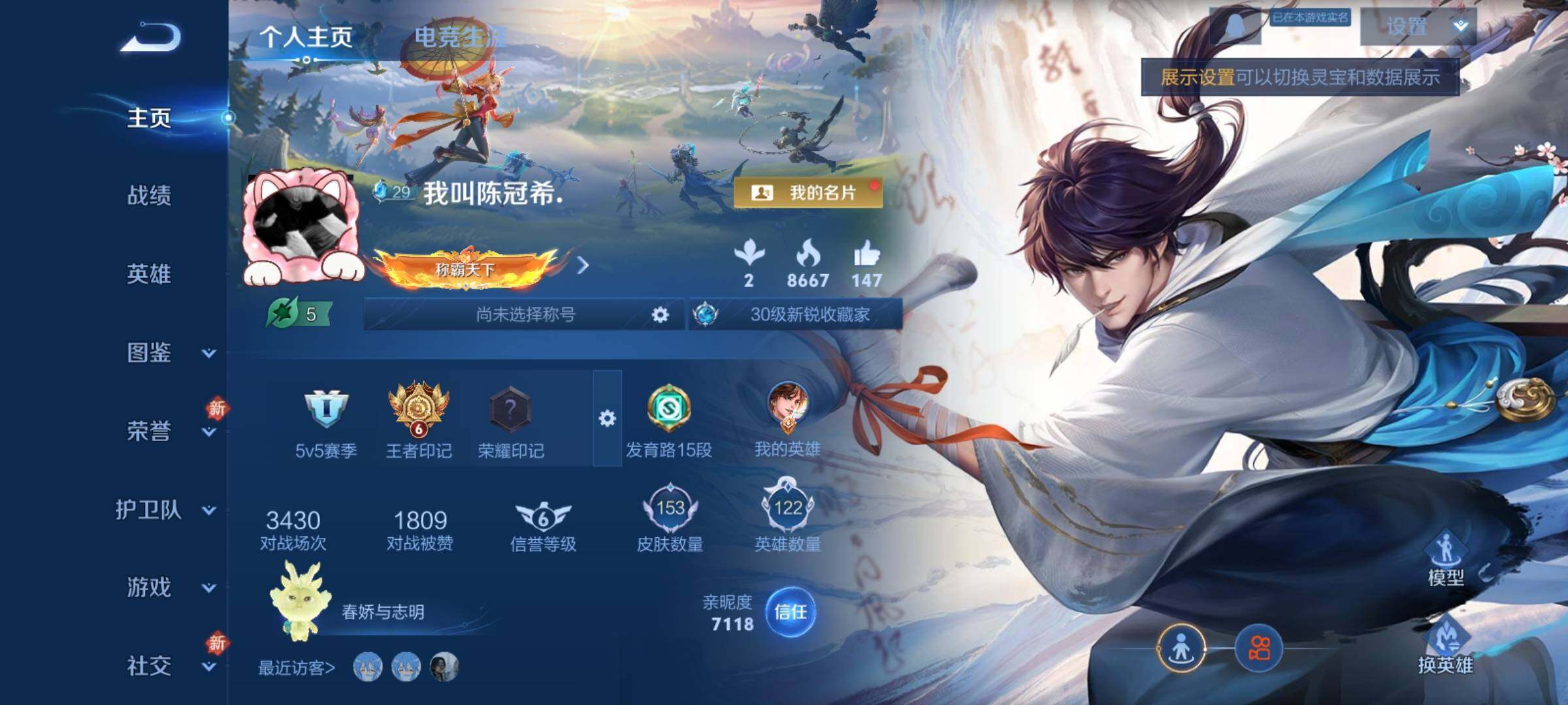 WZCMY4272413王者荣耀账号详情图2