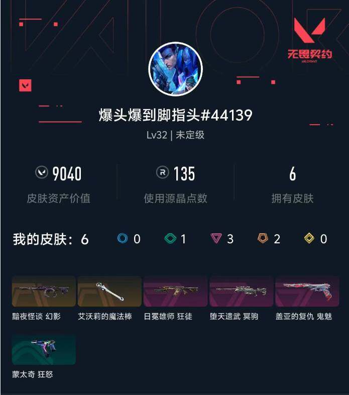 WWQXL425714无畏契约账号详情图3