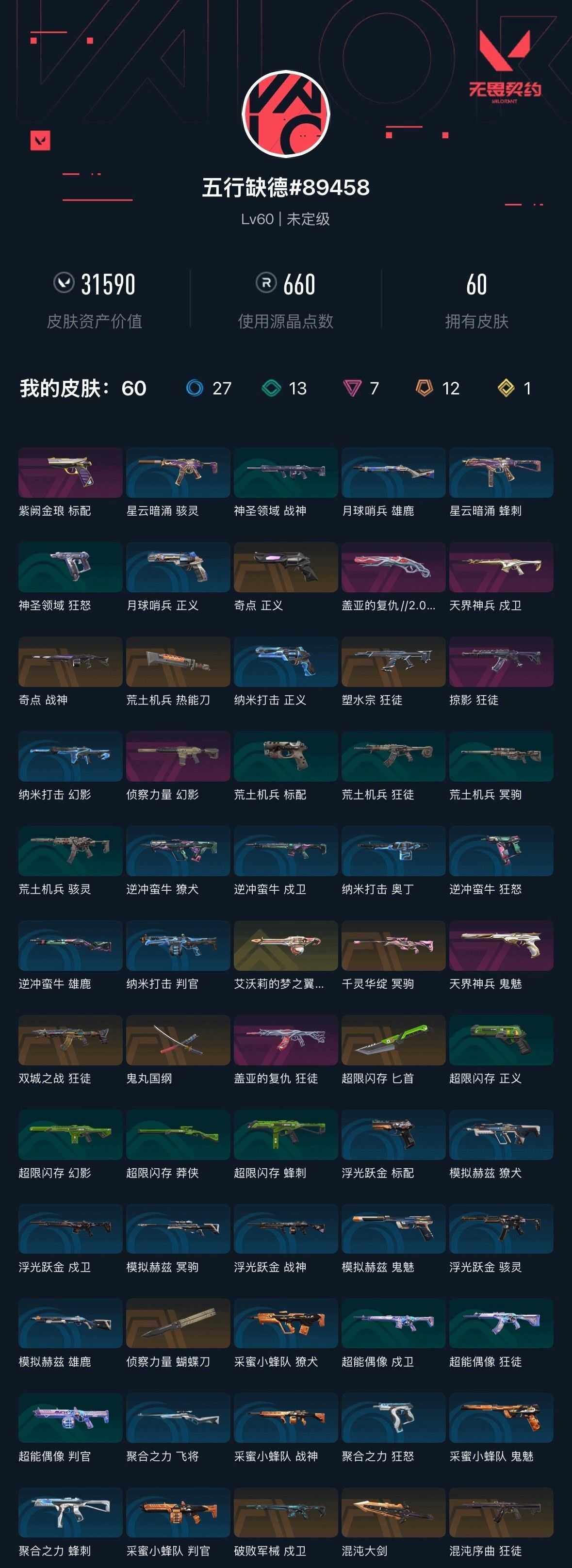 WWQXL425717无畏契约账号详情图5