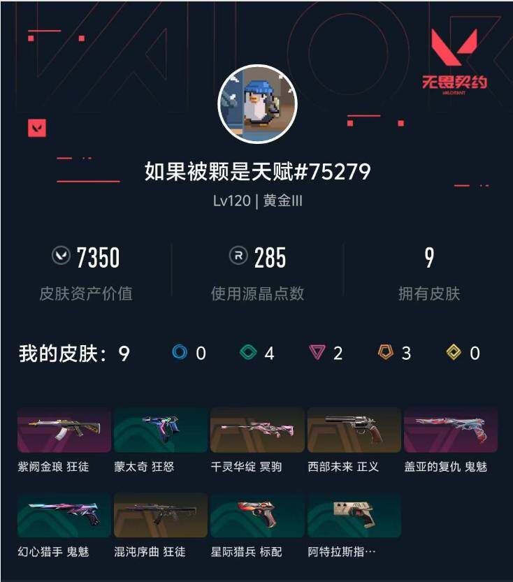 WWQXL425732无畏契约账号详情图3