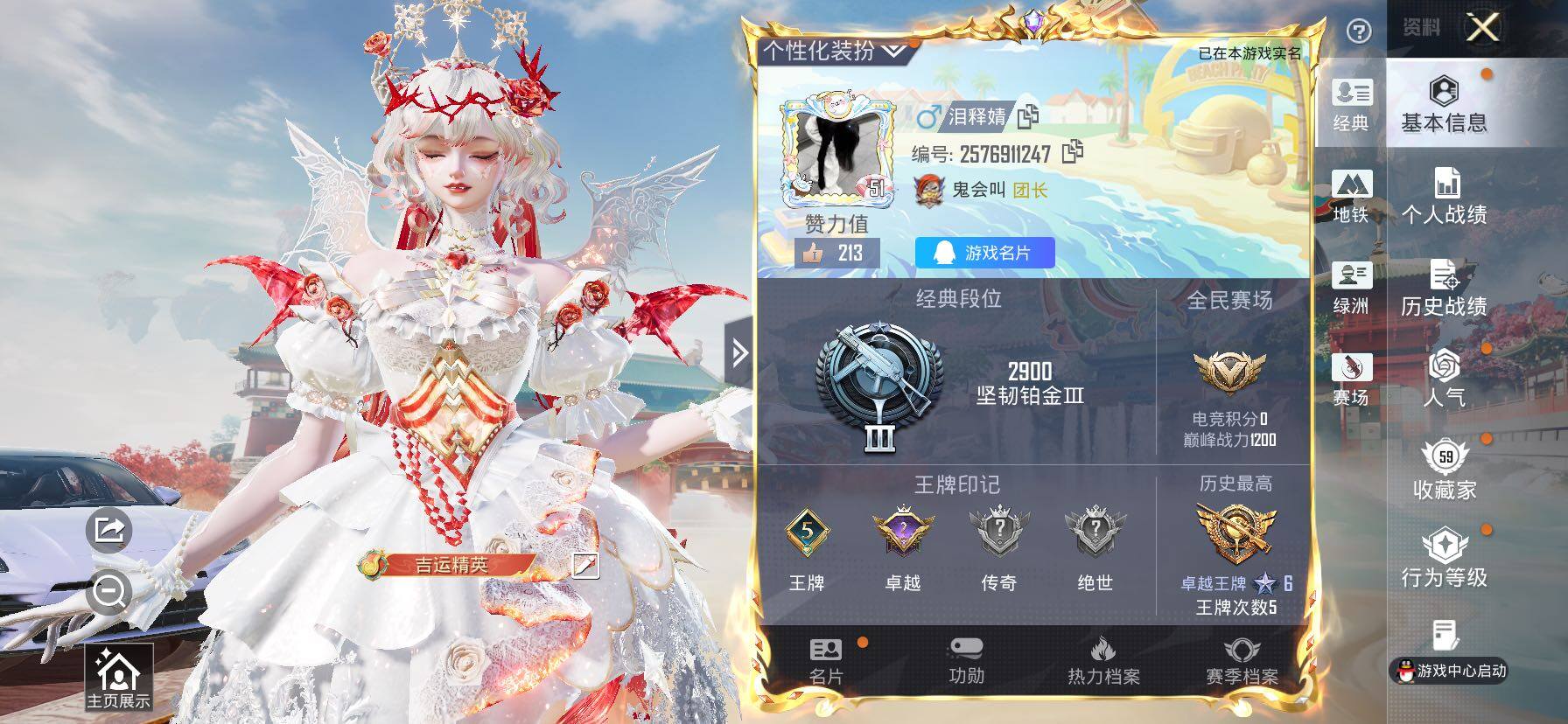 HPLX4152617和平精英账号详情图2