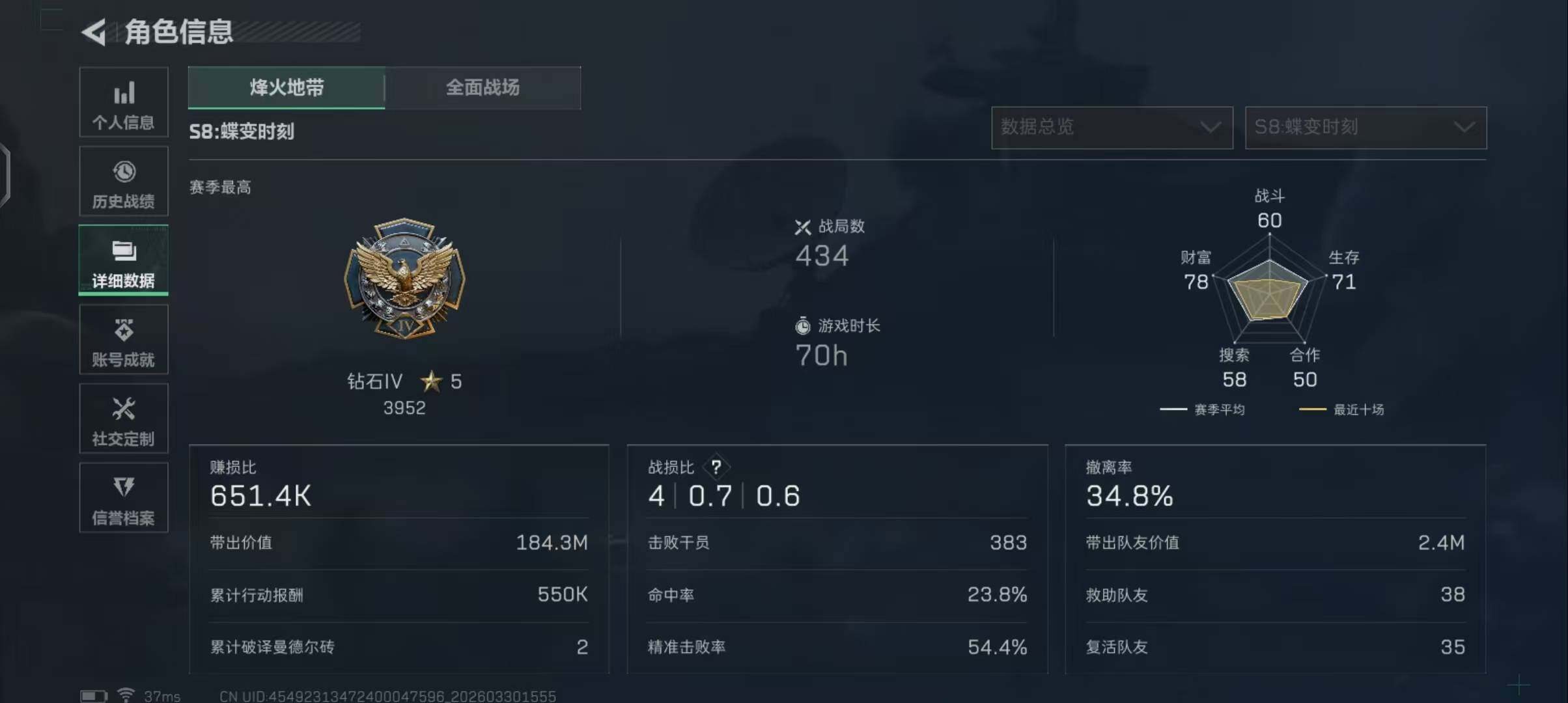 SJZEY484640三角洲行动账号详情图19