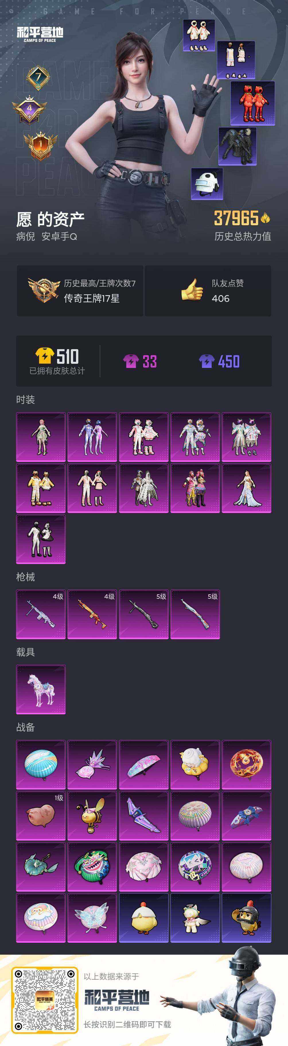 HPQM4152026和平精英账号详情图5