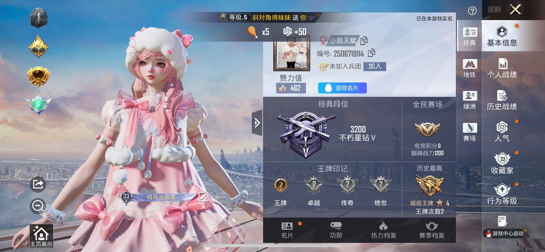 HPLE4154811和平精英账号详情图5