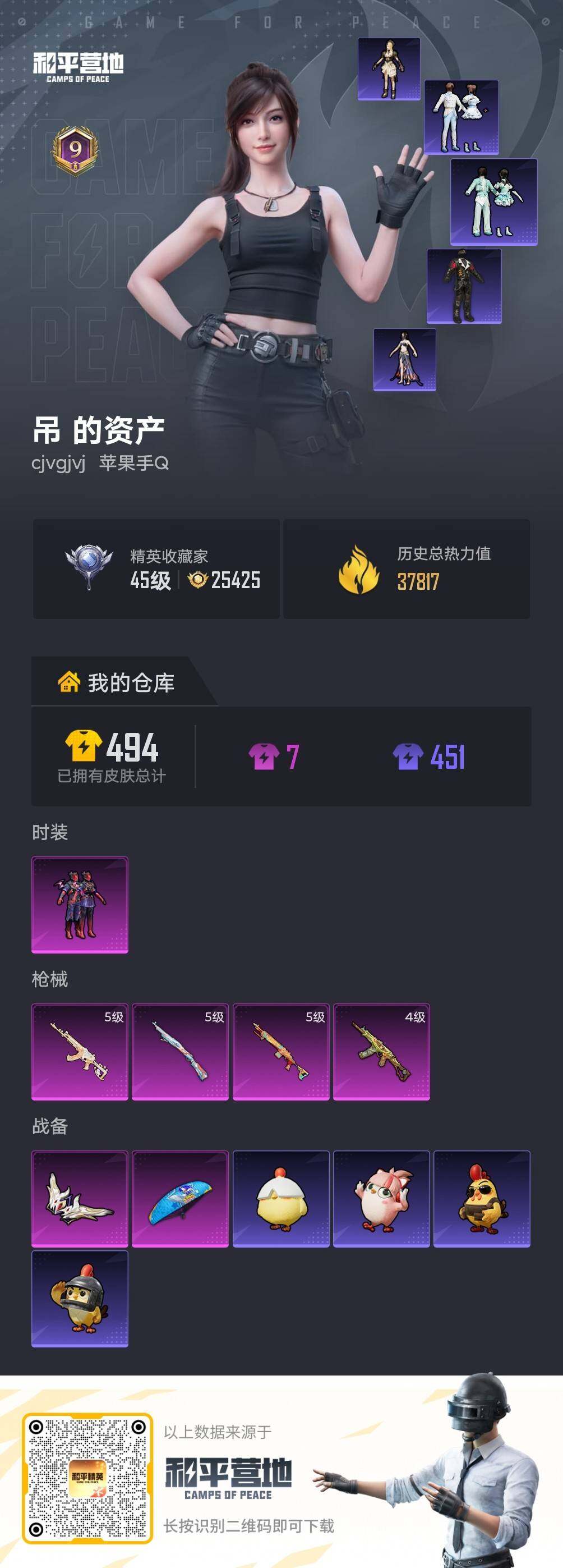 HPLE4156483和平精英账号详情图4