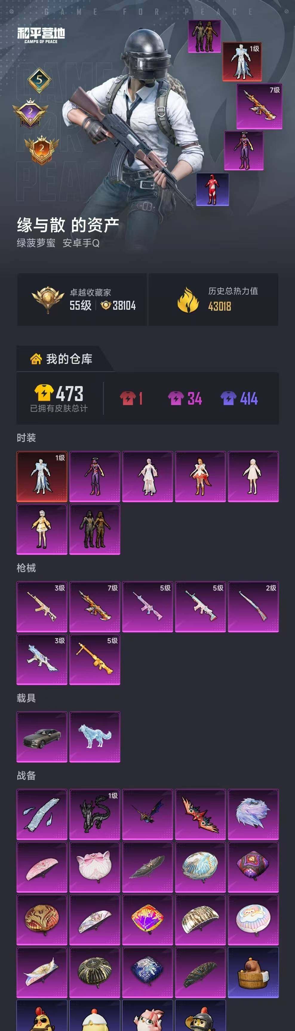 HPQM4154142和平精英账号详情图17 HPQM4154142和平精英账号详情图17