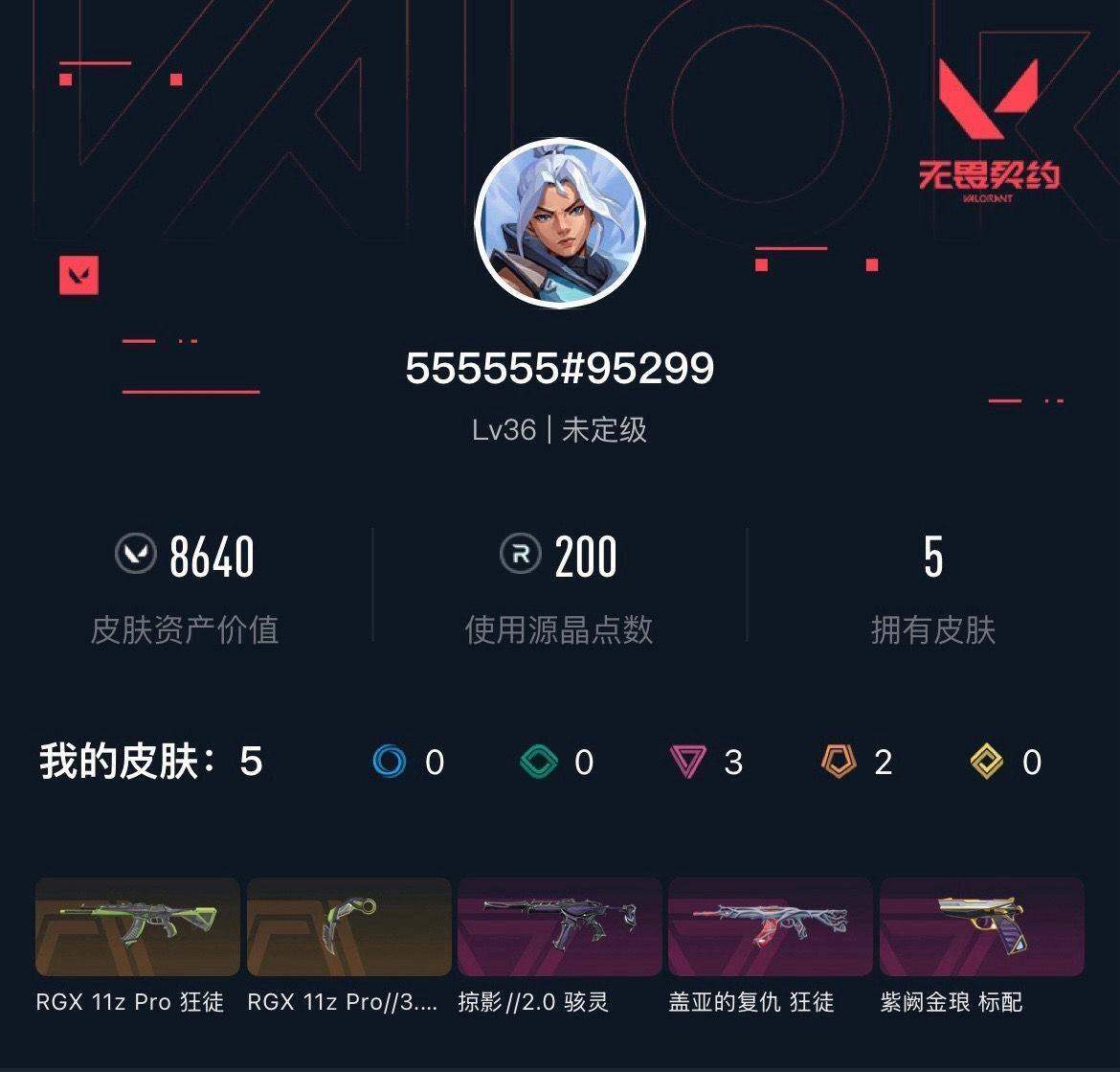 WWQXL426170无畏契约账号详情图3