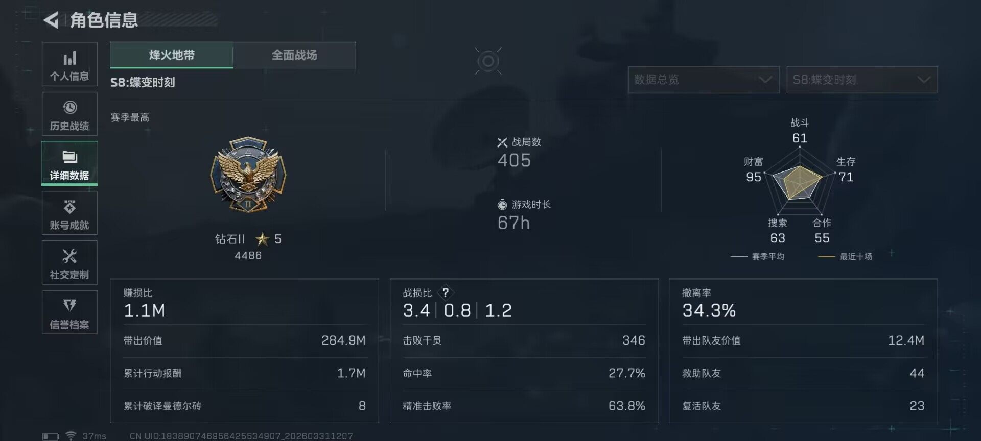 SJZQM485268三角洲行动账号详情图16