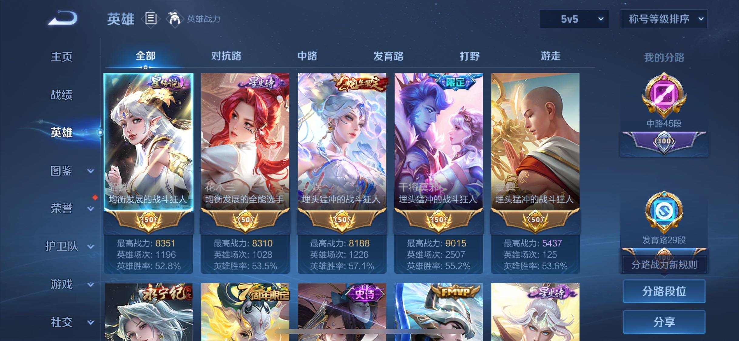 WZLX4275190王者荣耀账号详情图3