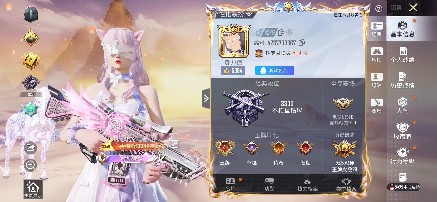 HPLX4153866和平精英账号详情图2