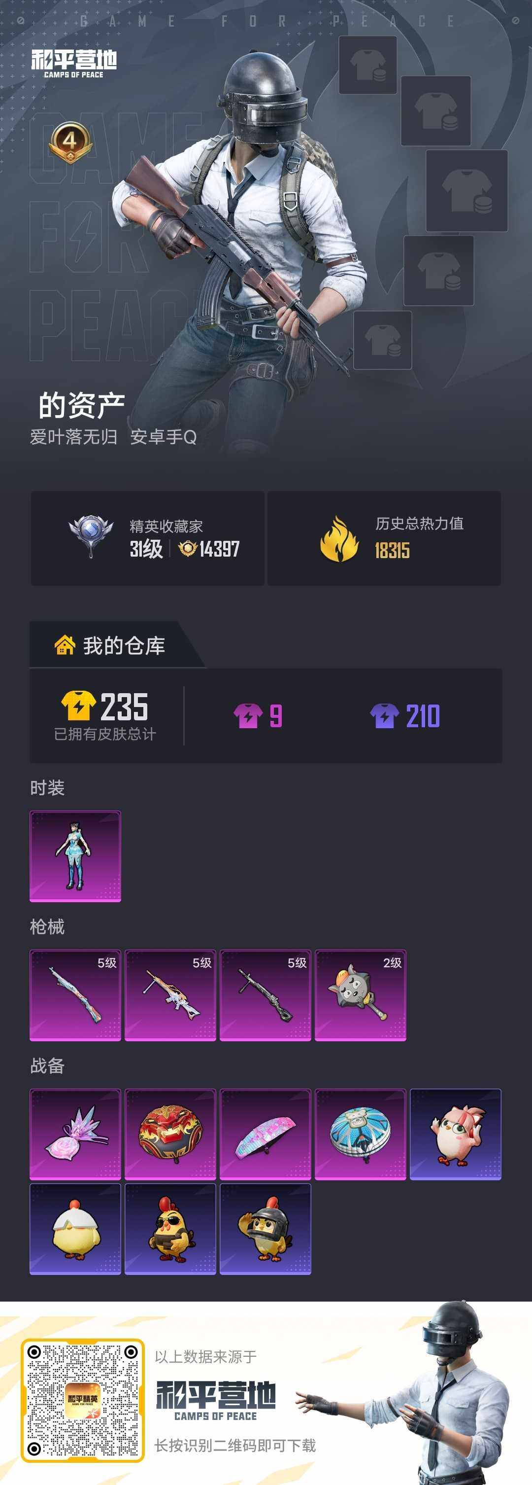 HPLX4155890和平精英账号详情图4