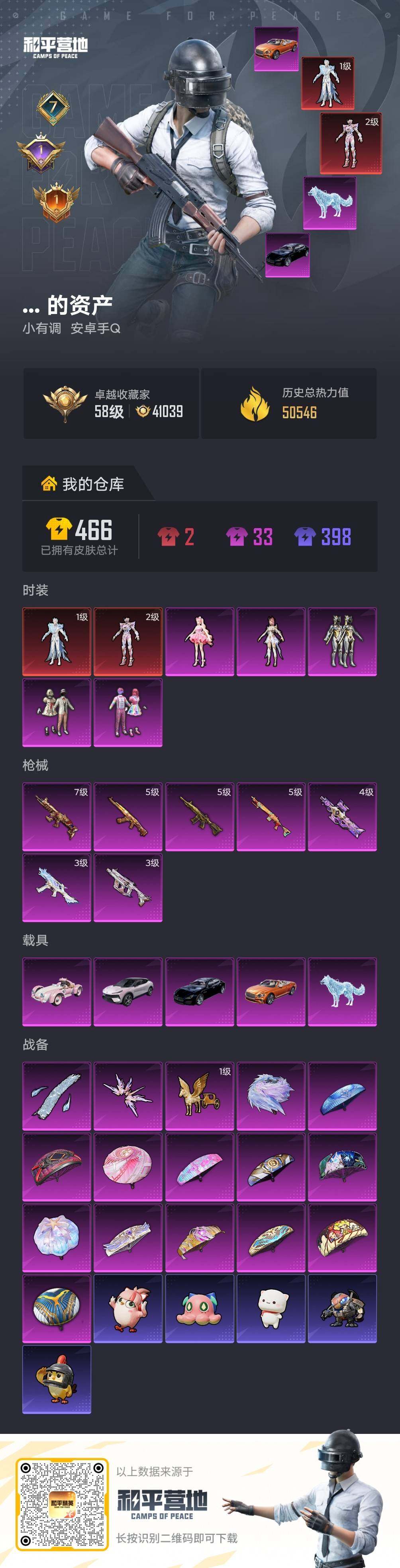 HPLX4155709和平精英账号详情图5