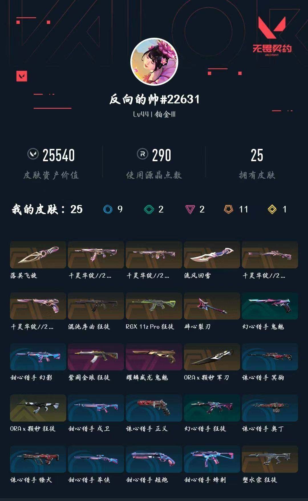 WWQXL426782无畏契约账号详情图3